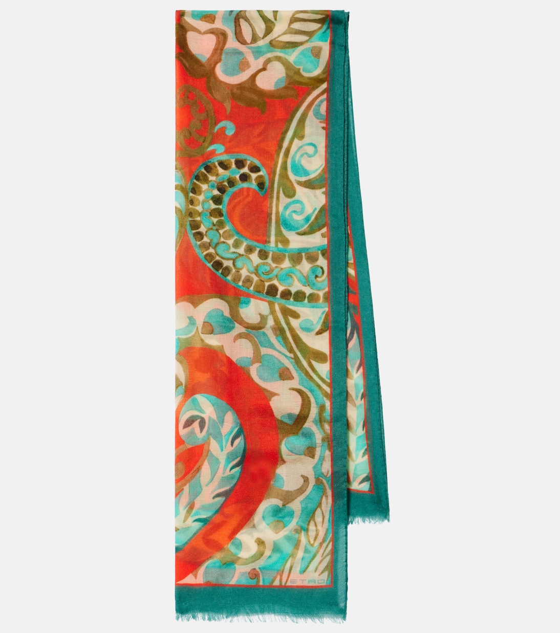 Tosca printed wool and cashmere scarf | Etro