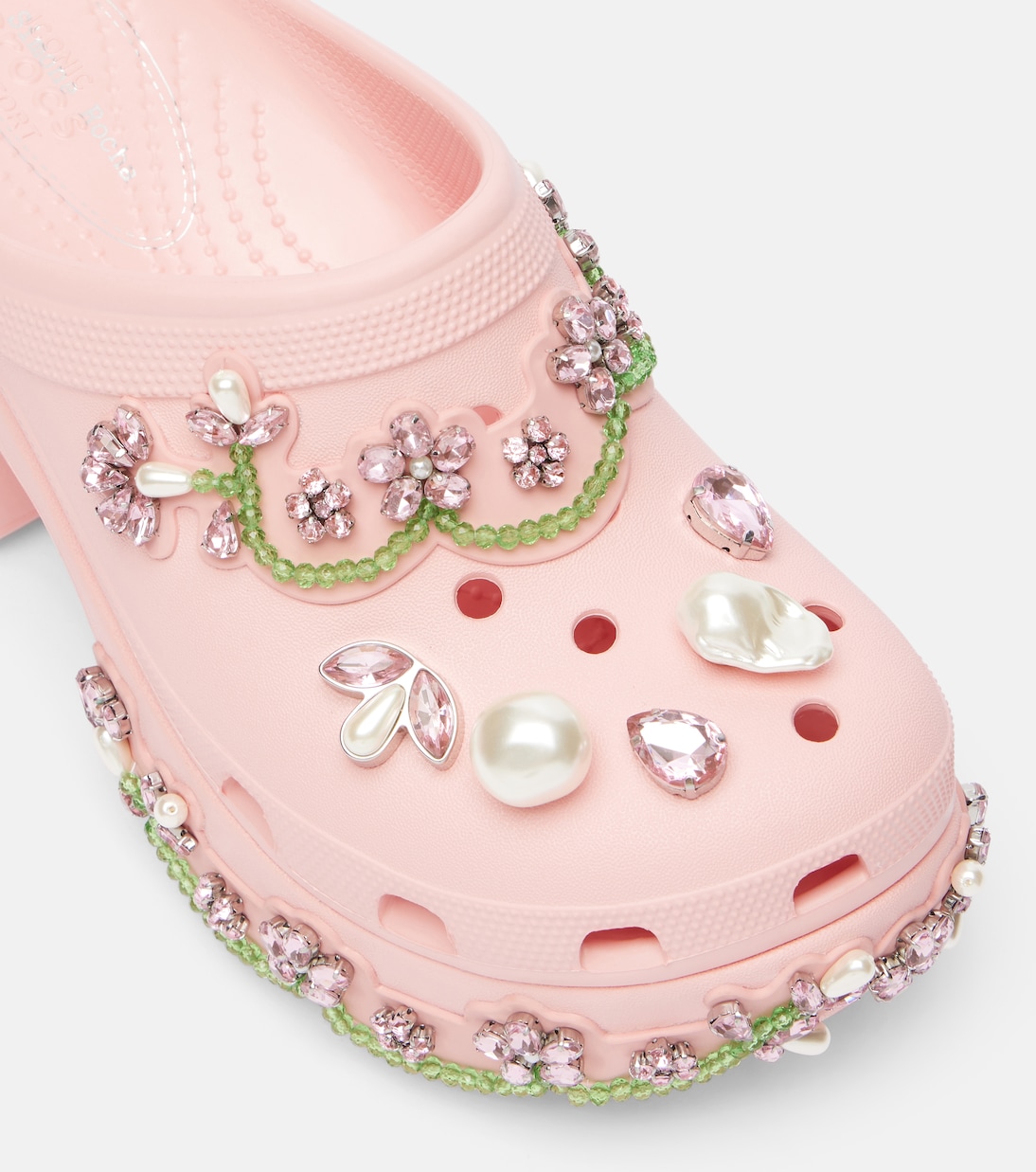 x Crocs Siren embellished platform clogs | Simone Rocha