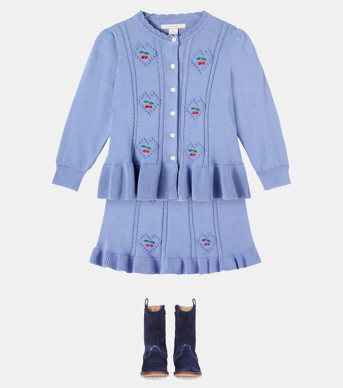 Soleil embroidered cotton cardigan | Konges Sløjd