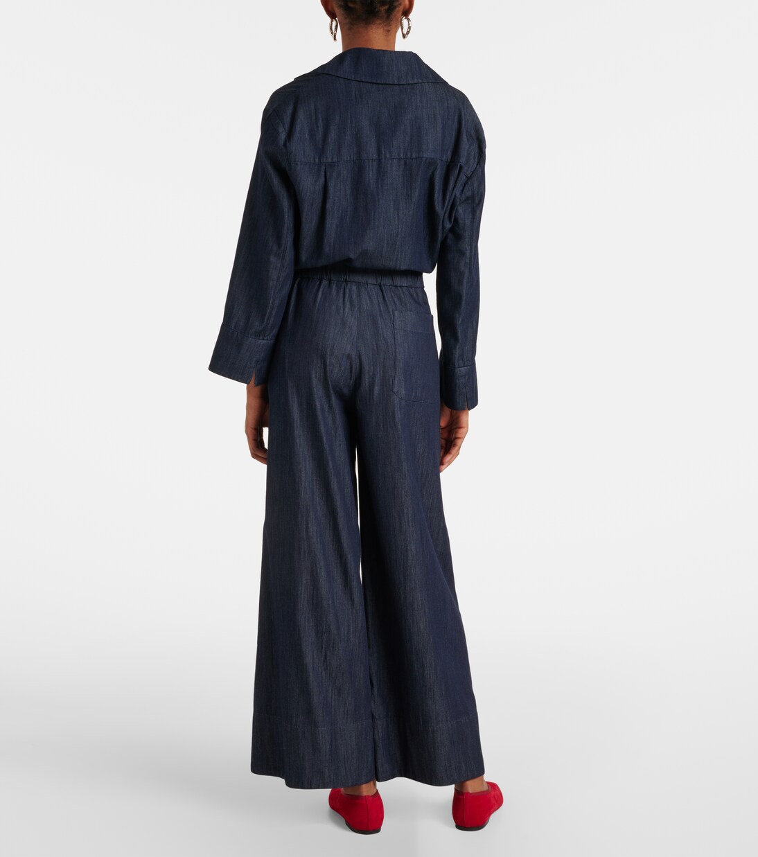 Pantaloni Jour in chambray di cotone a gamba larga | 'S Max Mara