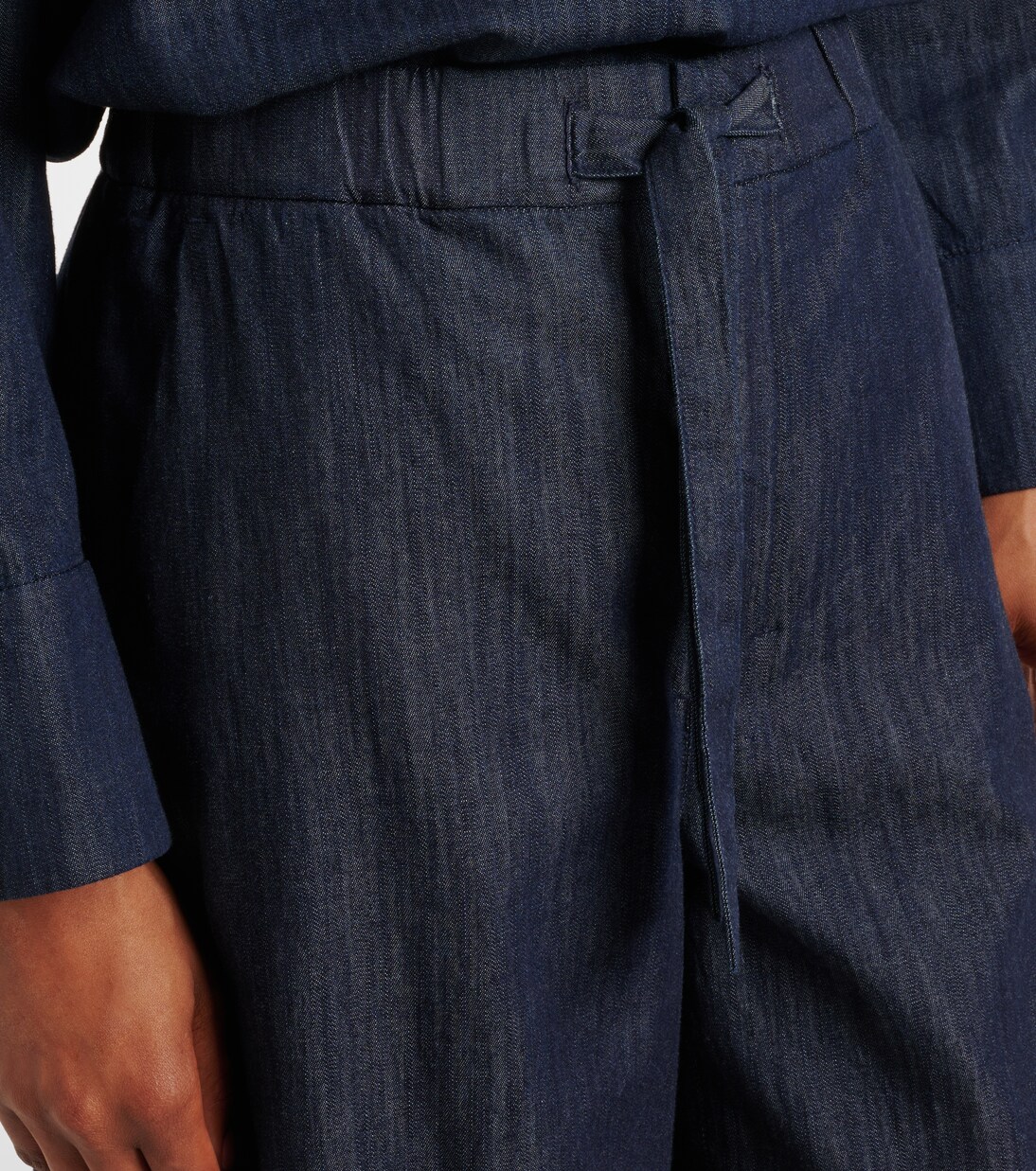 Pantaloni Jour in chambray di cotone a gamba larga | 'S Max Mara