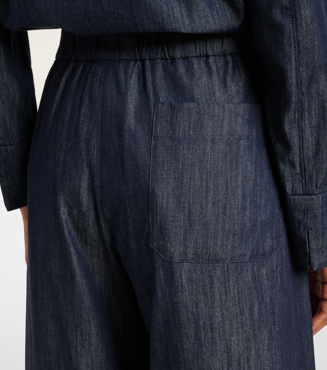 Pantaloni Jour in chambray di cotone a gamba larga | 'S Max Mara