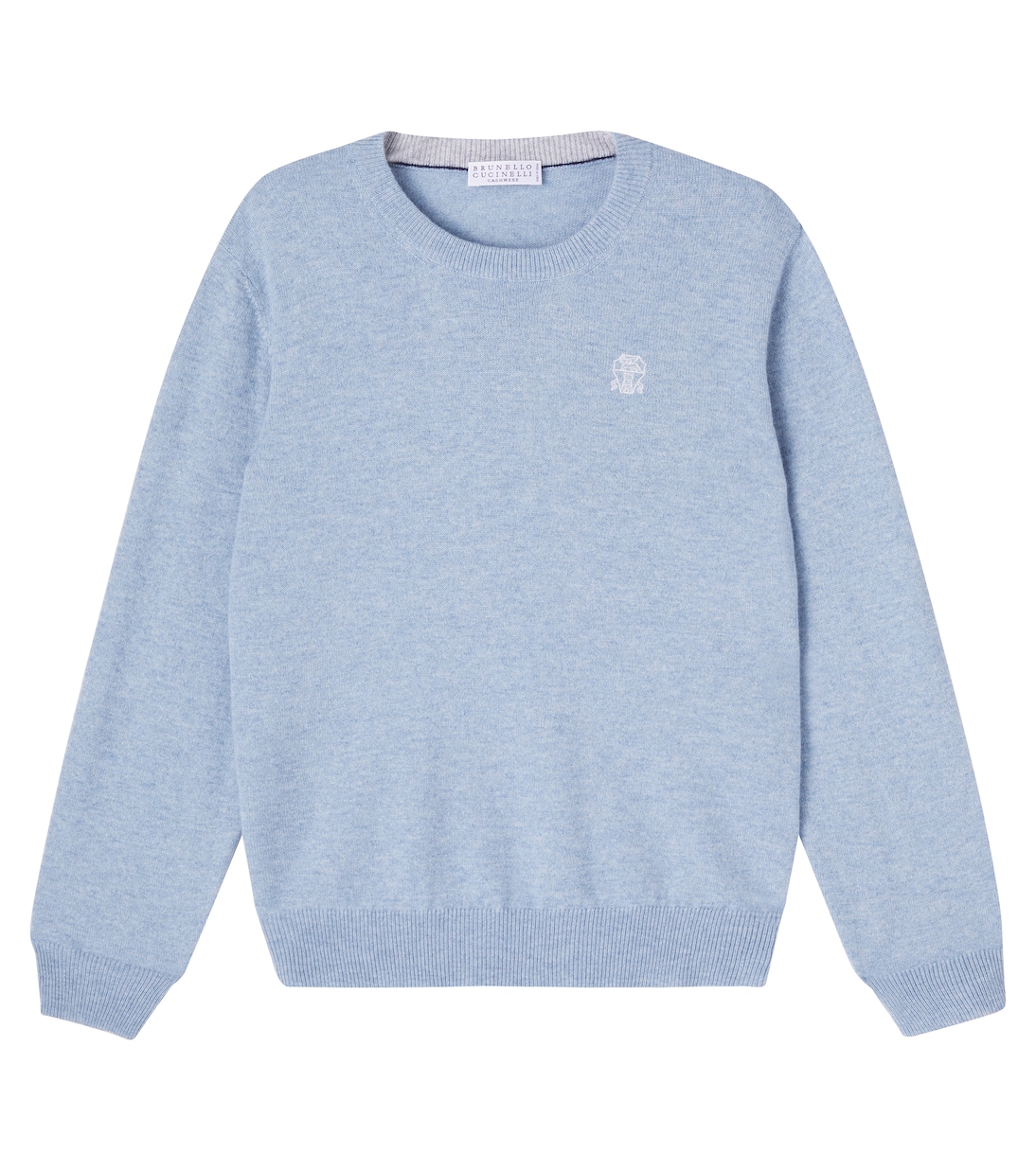 Jersey de cachemir con logo | Brunello Cucinelli Kids
