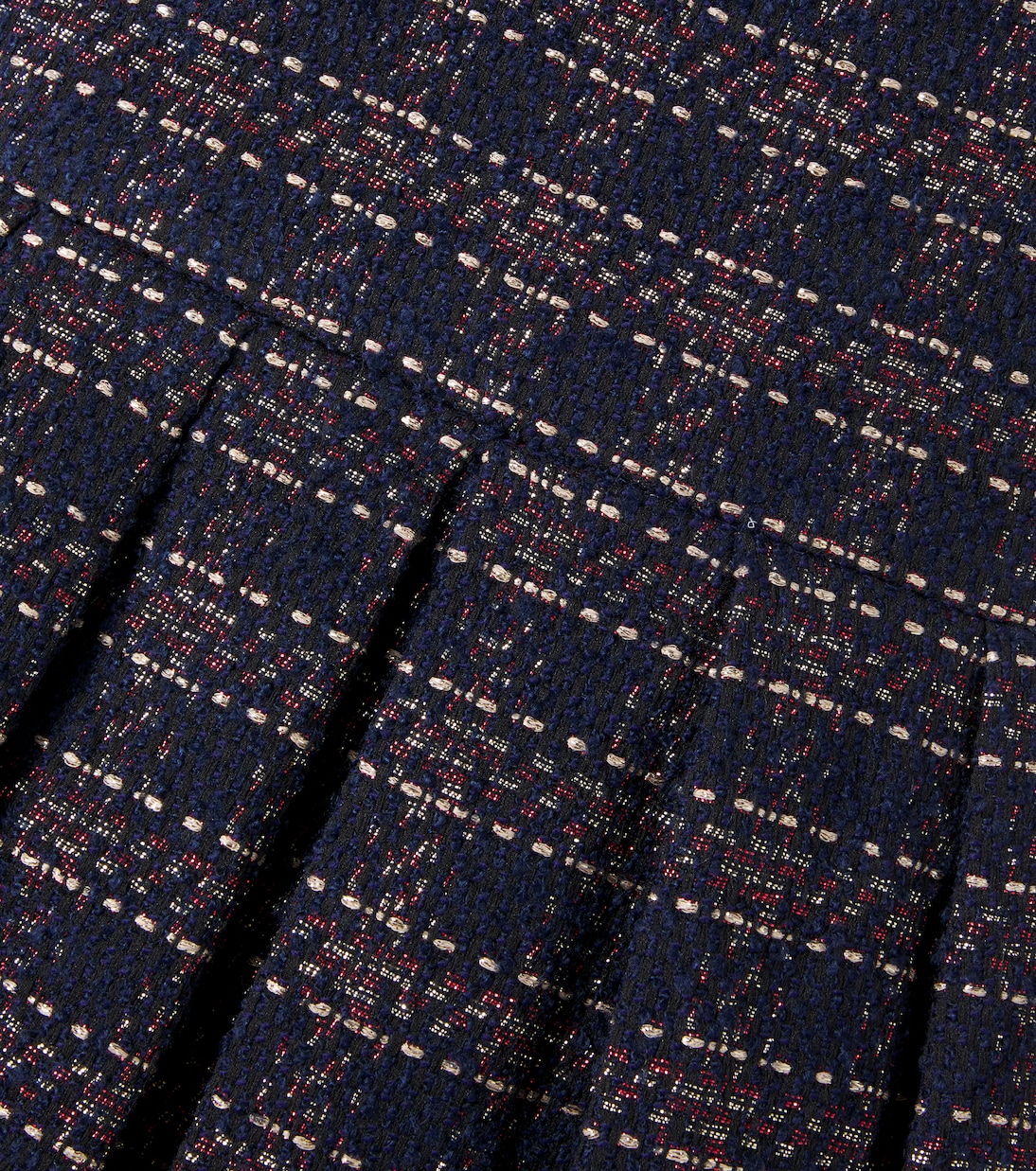 Vestido de tweed con terciopelo | Tartine et Chocolat