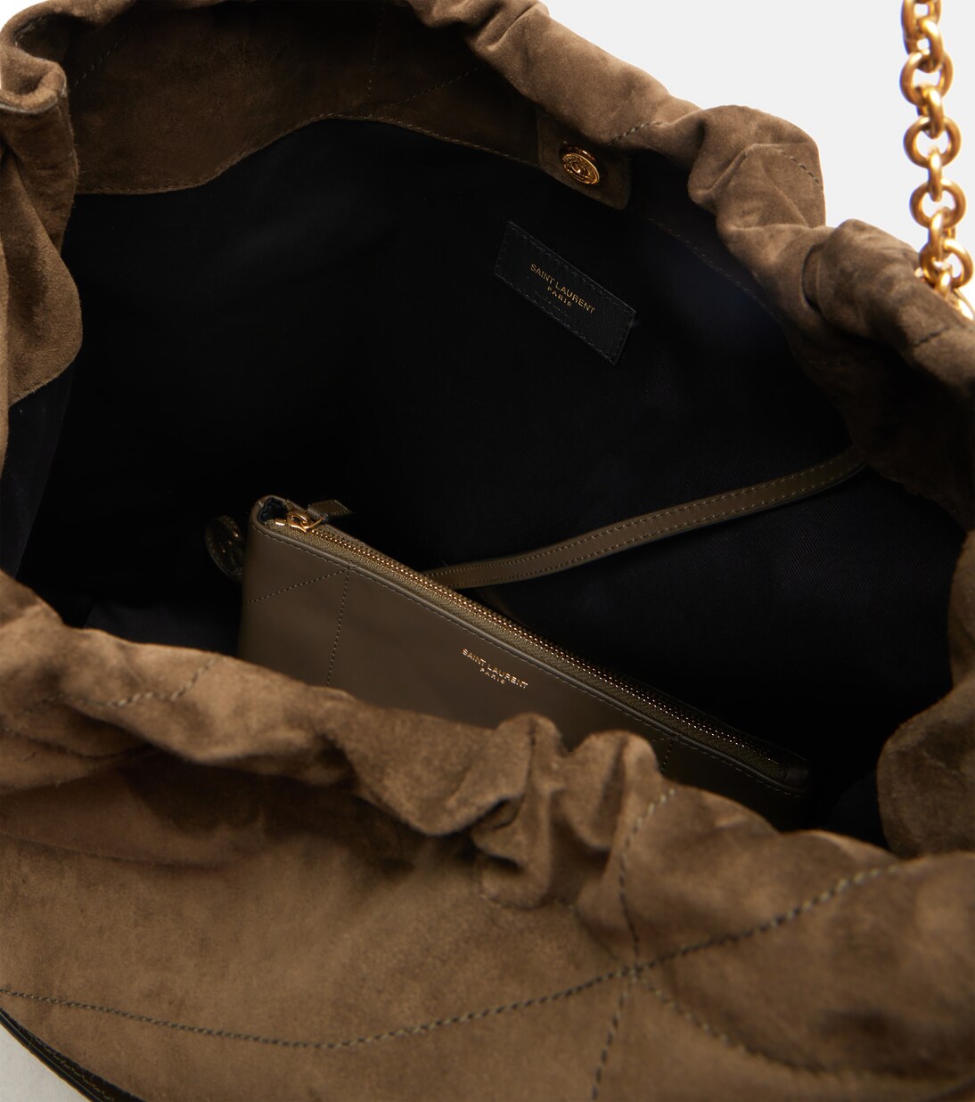 Schultertasche Jamie Large aus Veloursleder | Saint Laurent