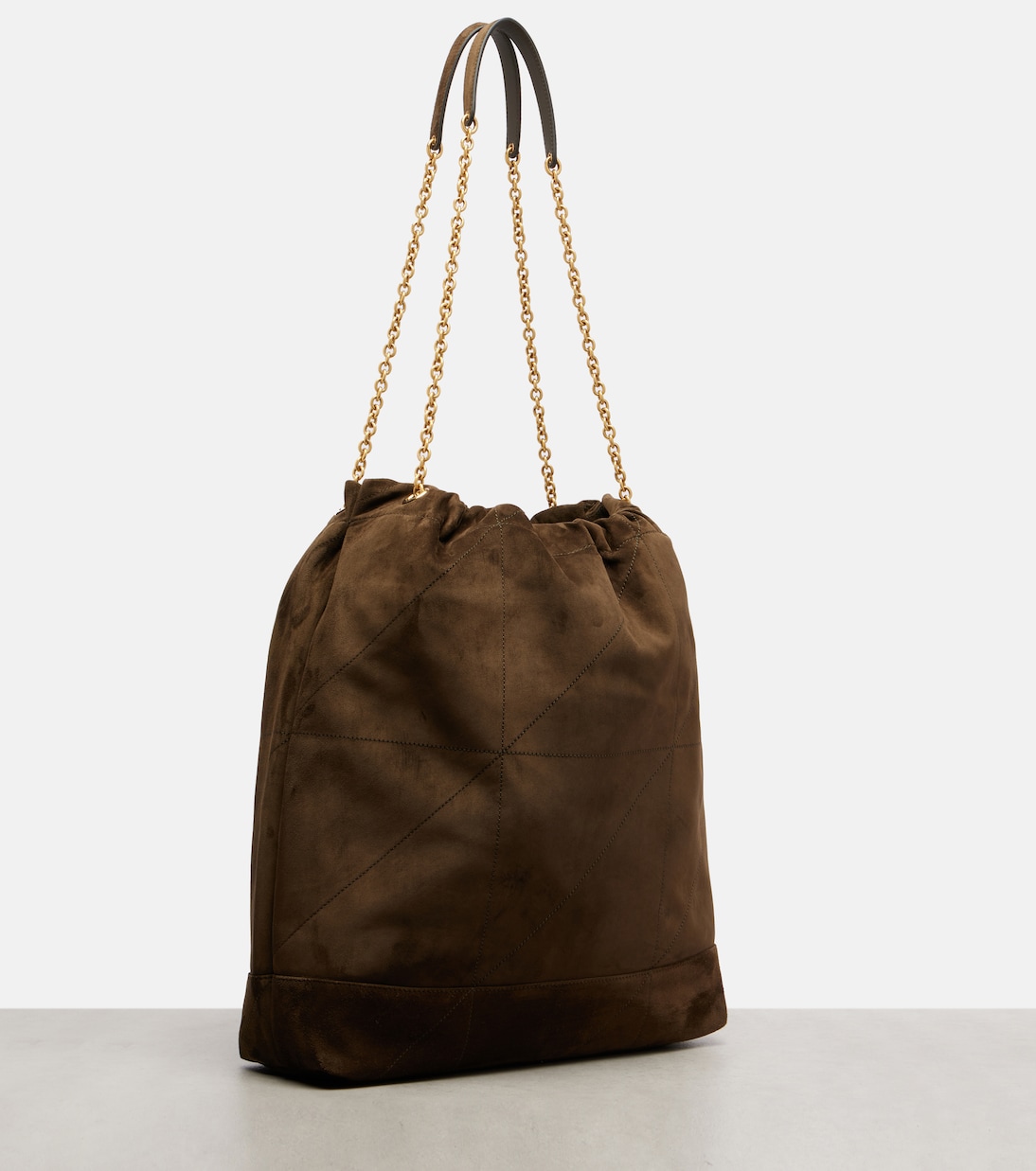 Schultertasche Jamie Large aus Veloursleder | Saint Laurent