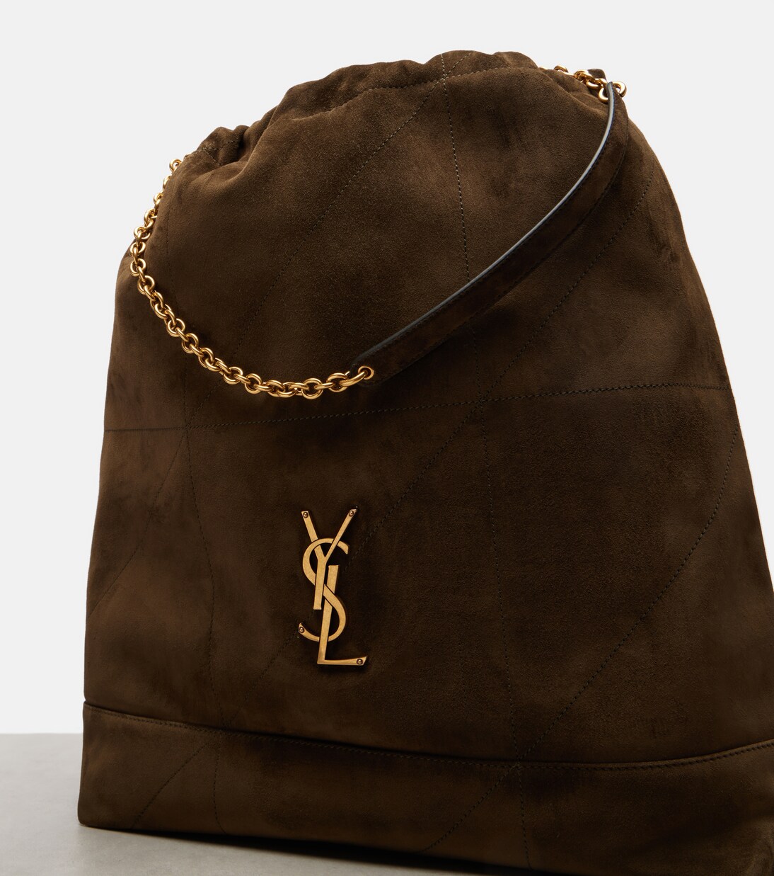 Schultertasche Jamie Large aus Veloursleder | Saint Laurent