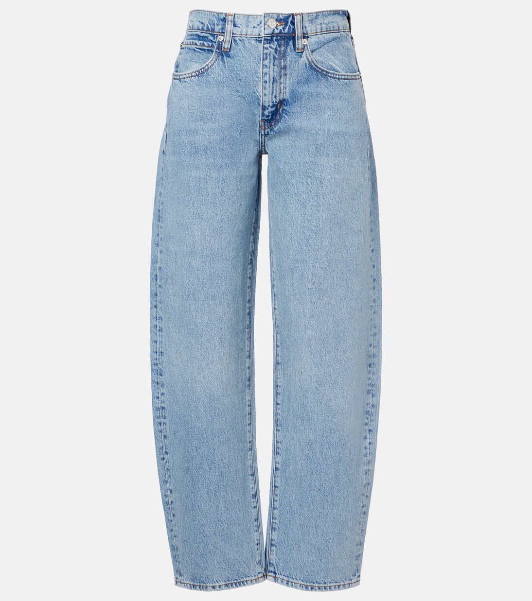 Jean barrel Low Slung à taille mi-haute | Frame