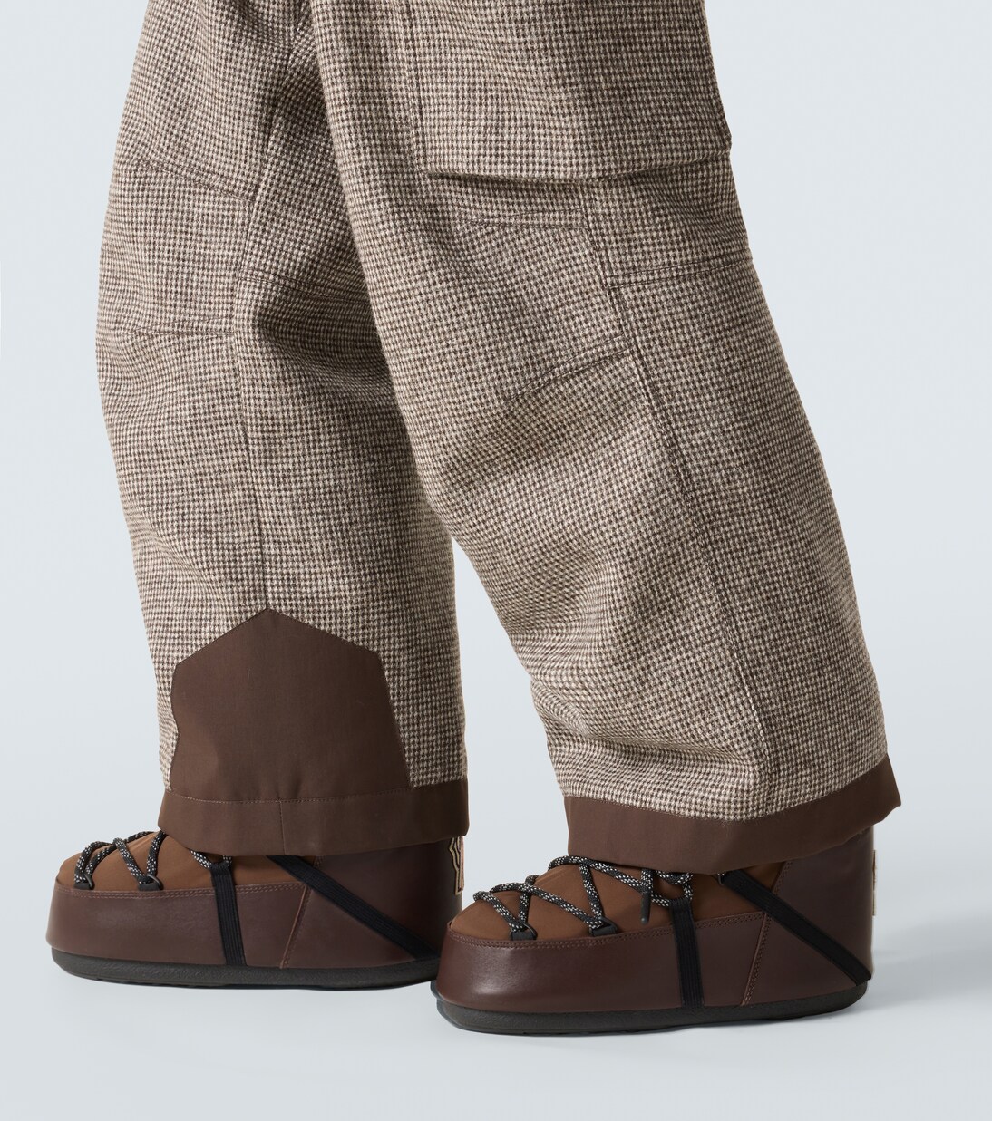 Salopette de ski en laine à carreaux | Moncler Grenoble