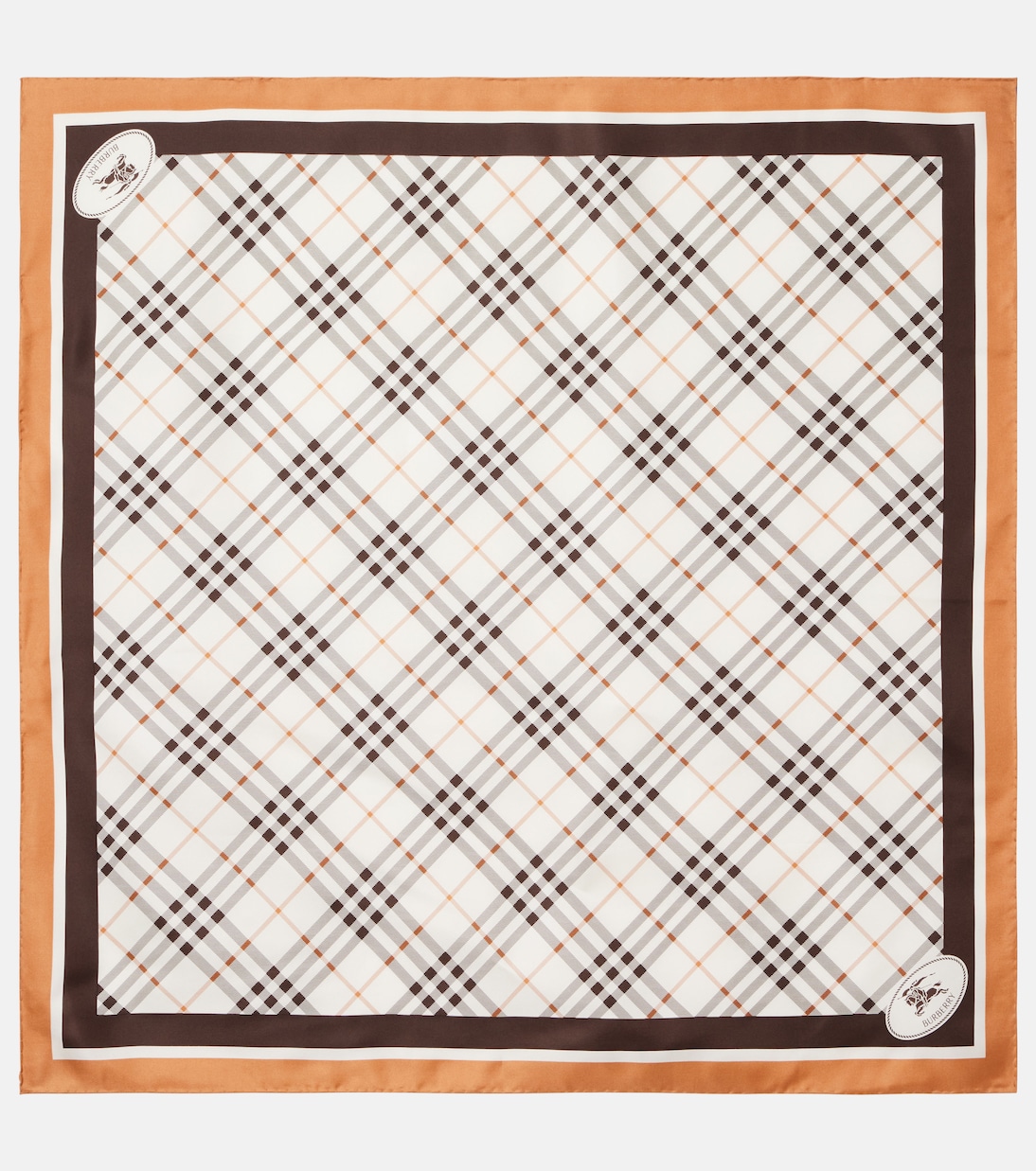 Burberry Check silk twill scarf | Burberry
