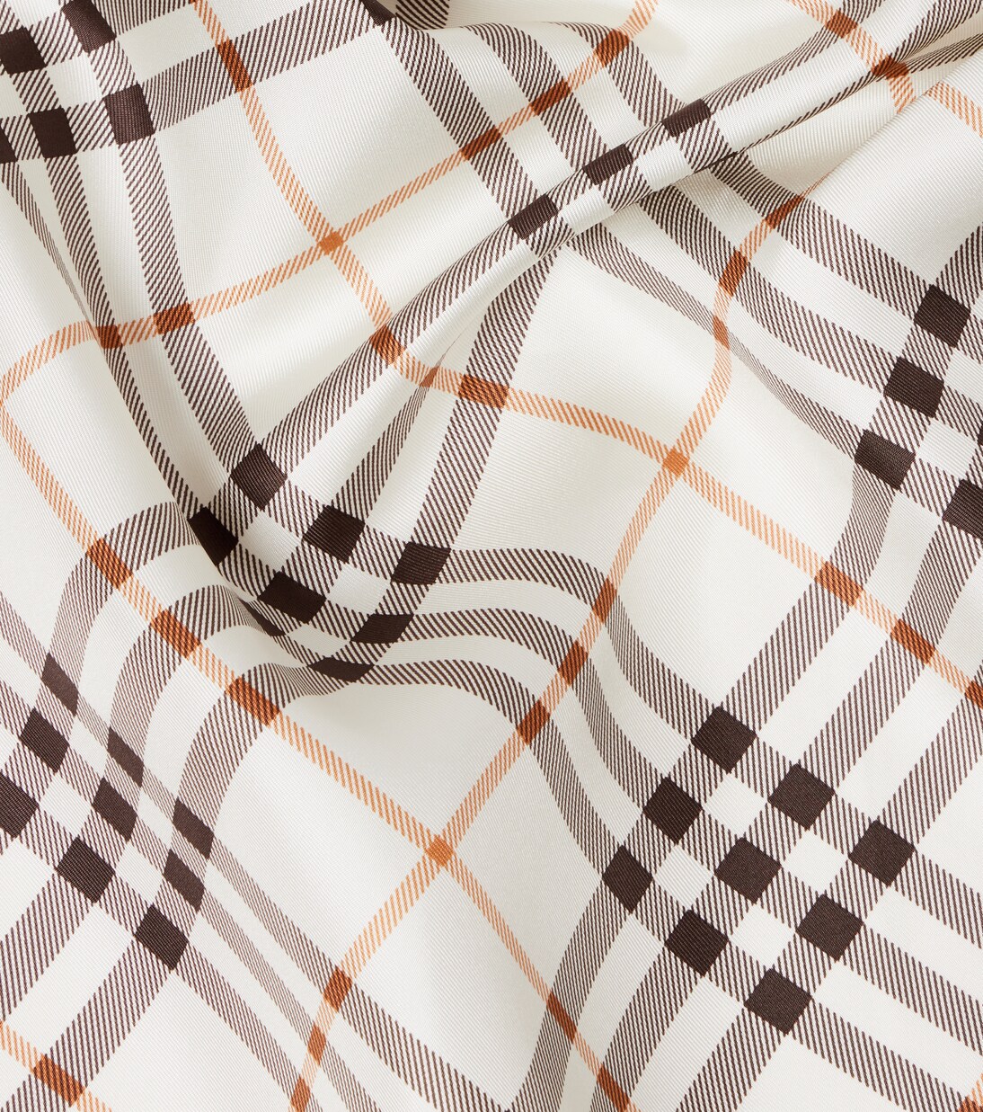 Burberry Check silk twill scarf | Burberry
