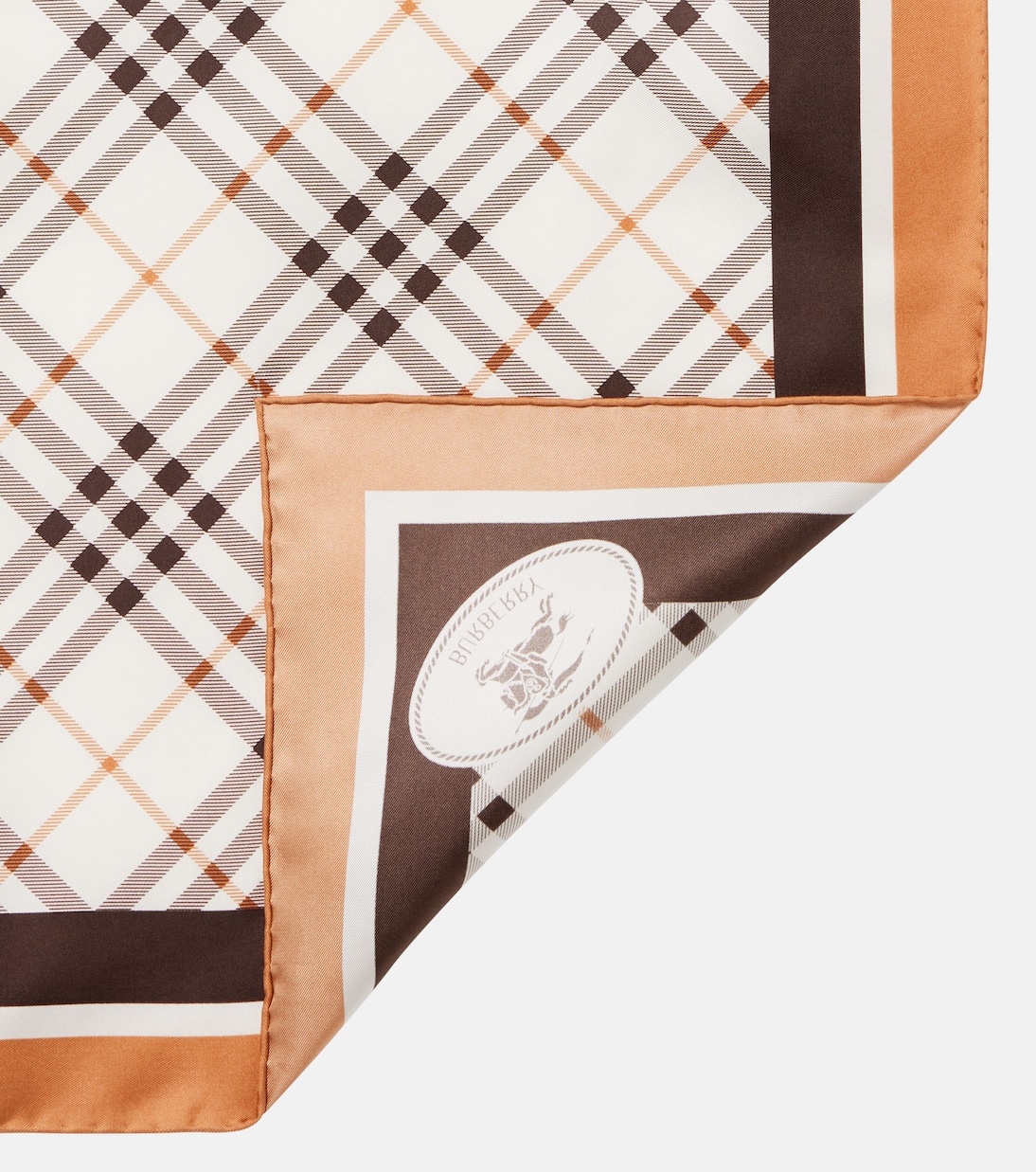 Burberry Check silk twill scarf | Burberry