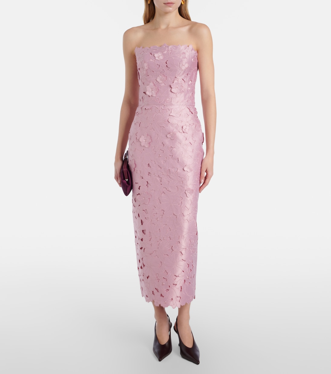 Cocktailkleid Astelle aus Guipure-Spitze | Costarellos