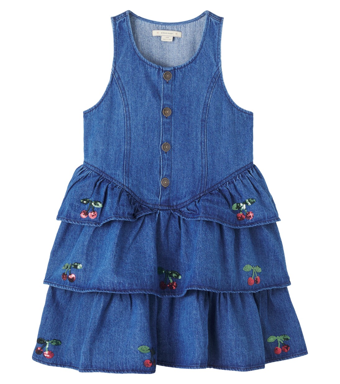 Vestido Elba de denim con lentejuelas | Konges Sløjd