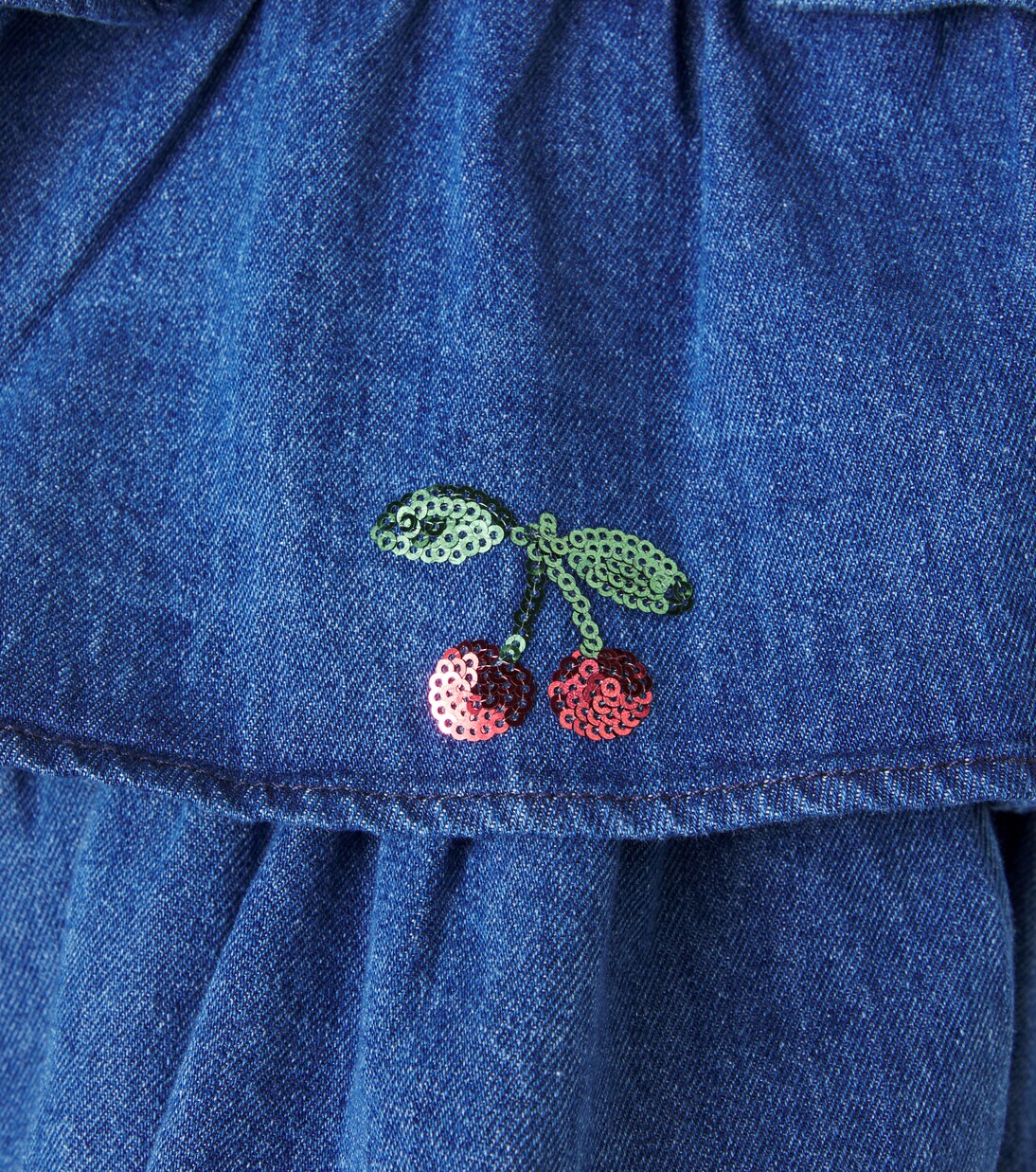 Vestido Elba de denim con lentejuelas | Konges Sløjd
