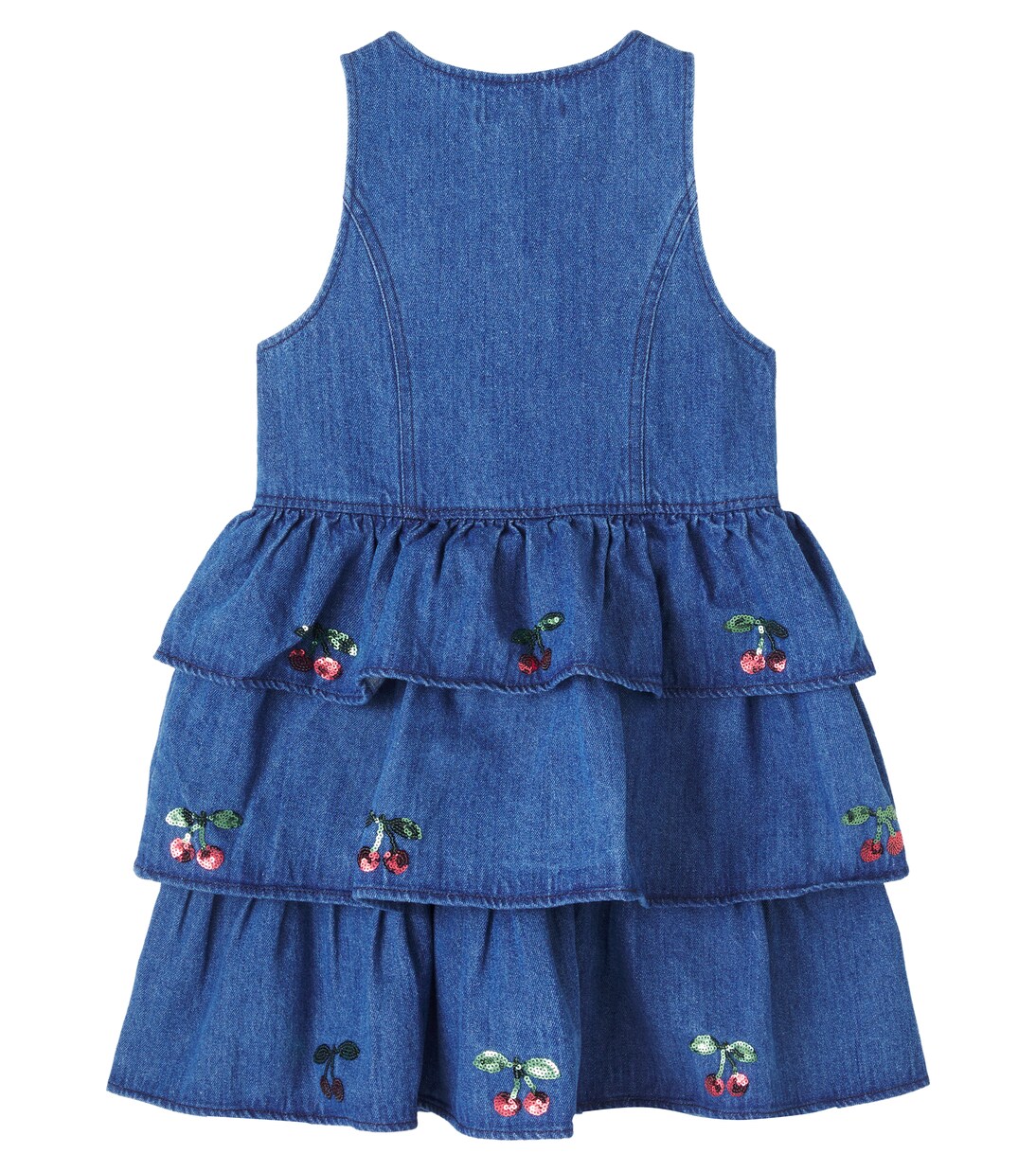 Vestido Elba de denim con lentejuelas | Konges Sløjd