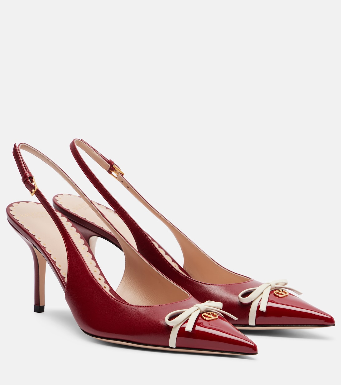 Slingback-Pumps Bepointy 80 aus Lackleder | Valentino Garavani