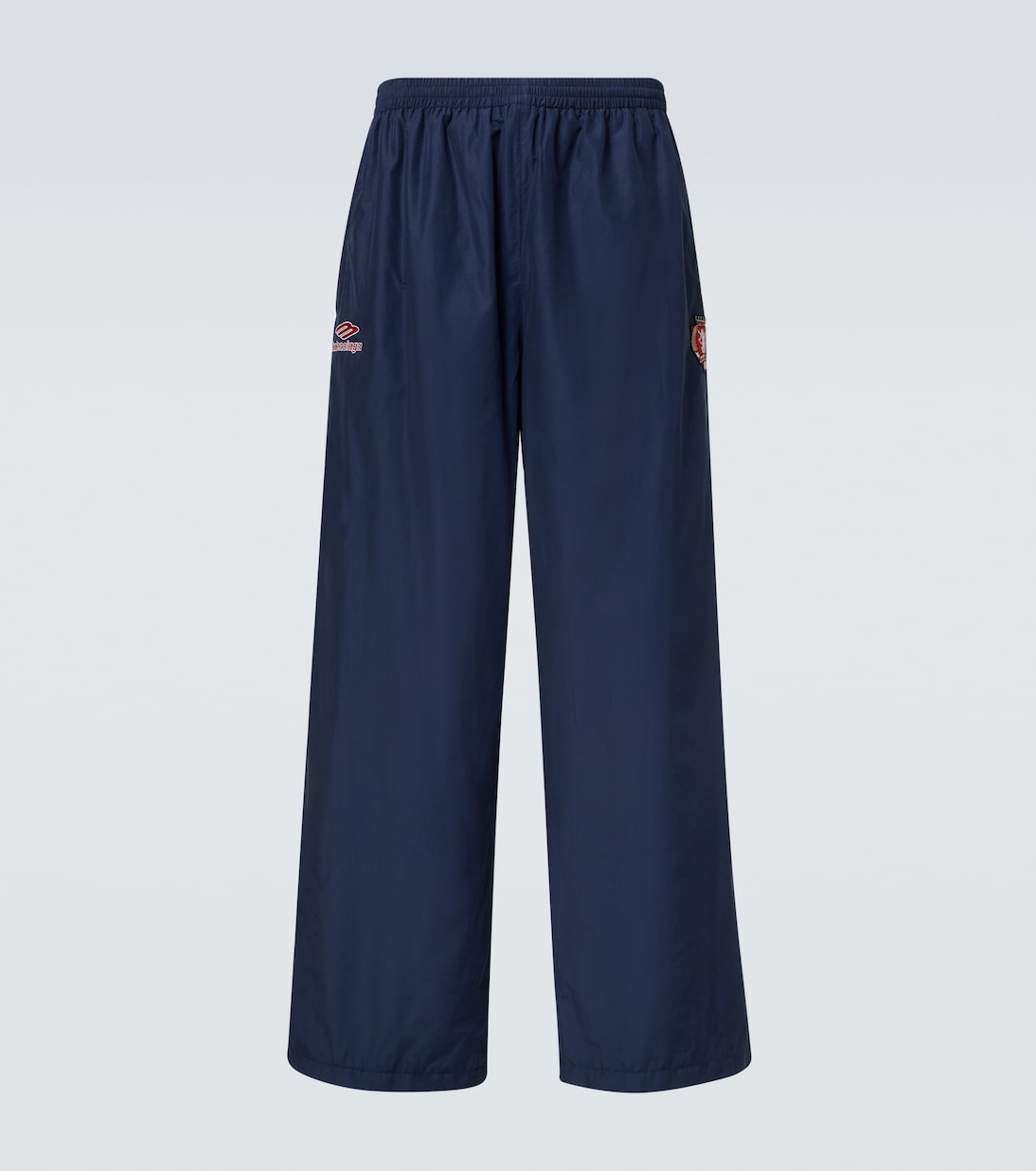 Logo oversized cotton-blend jersey track pants | Balenciaga