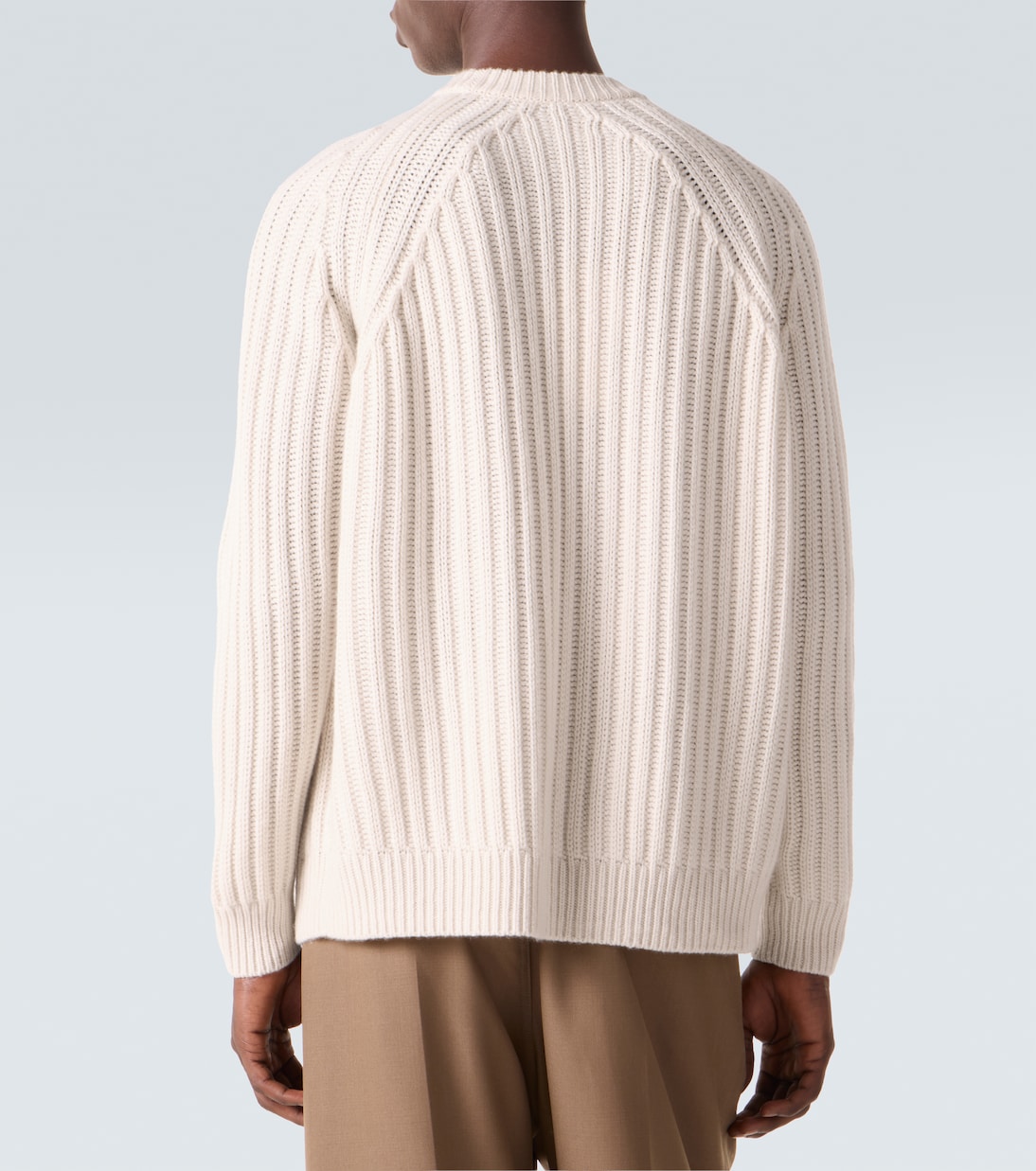 Ribbed-knit wool and cashmere sweater | Allude