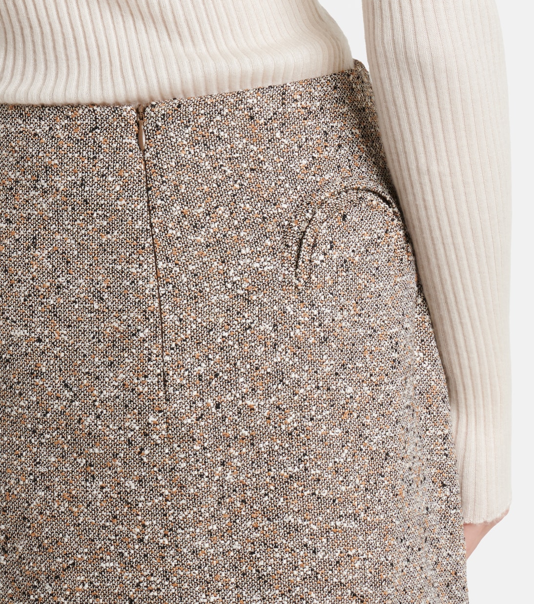 Minifalda Coci de tweed en mezcla de lino | Blazé Milano