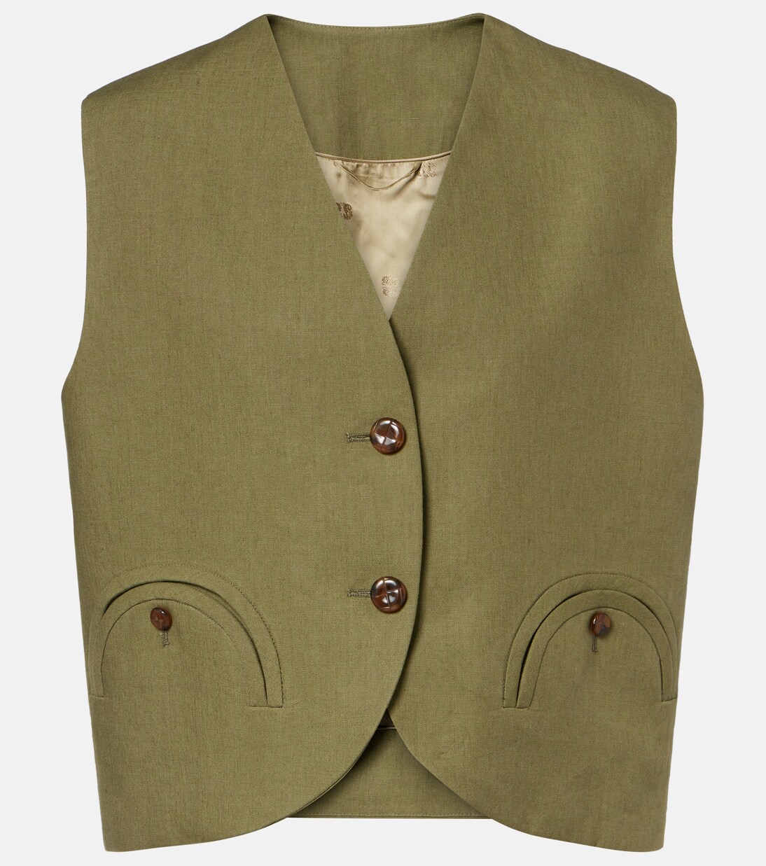 Gilet Midday Sun en lin | Blazé Milano