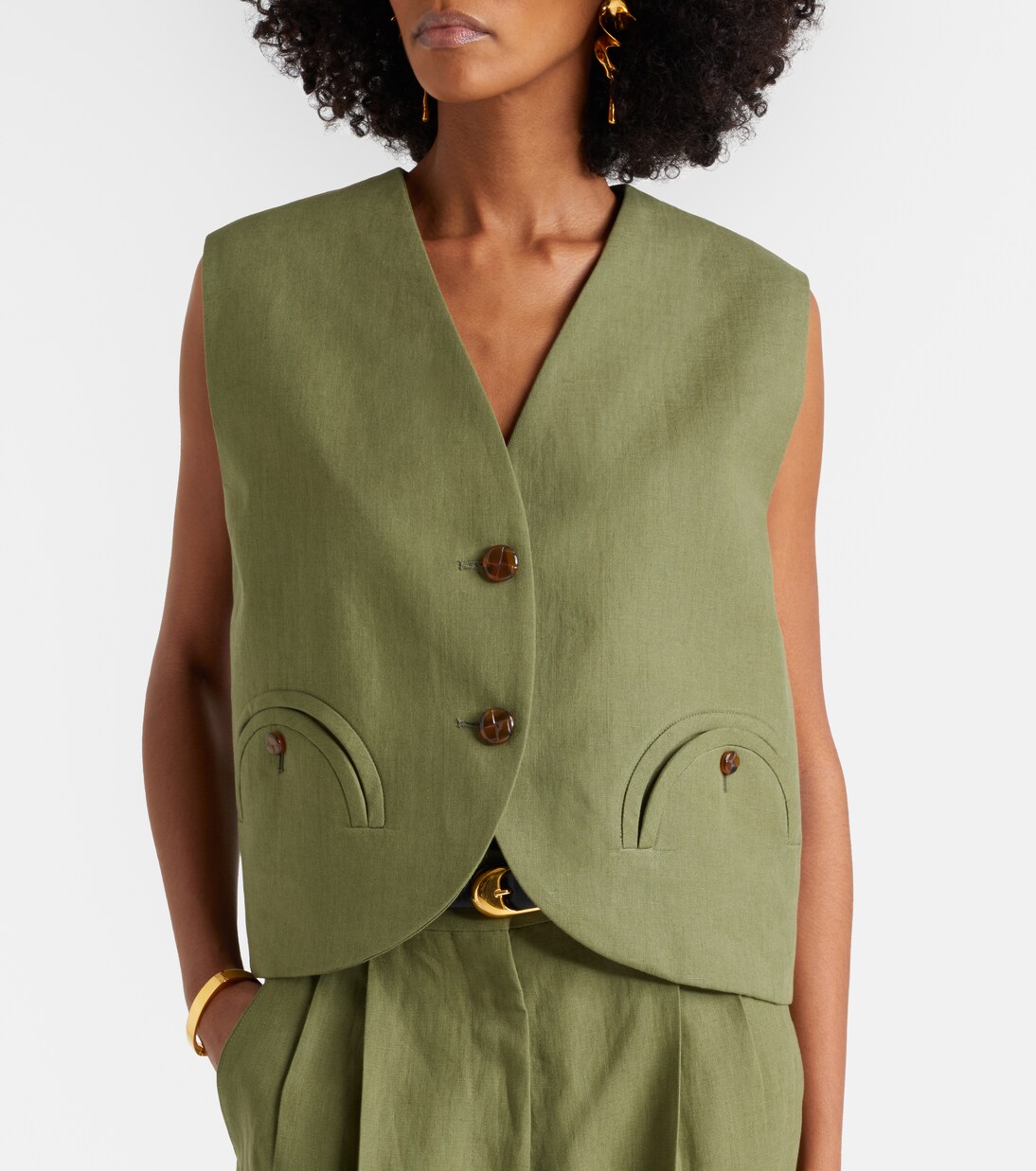 Gilet Midday Sun en lin | Blazé Milano