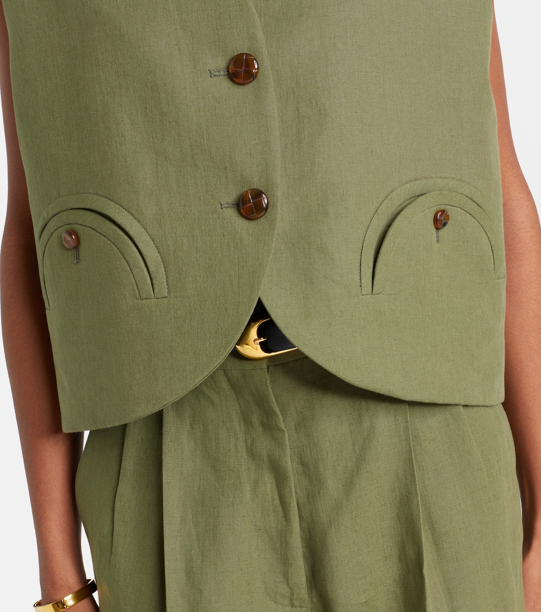 Gilet Midday Sun en lin | Blazé Milano