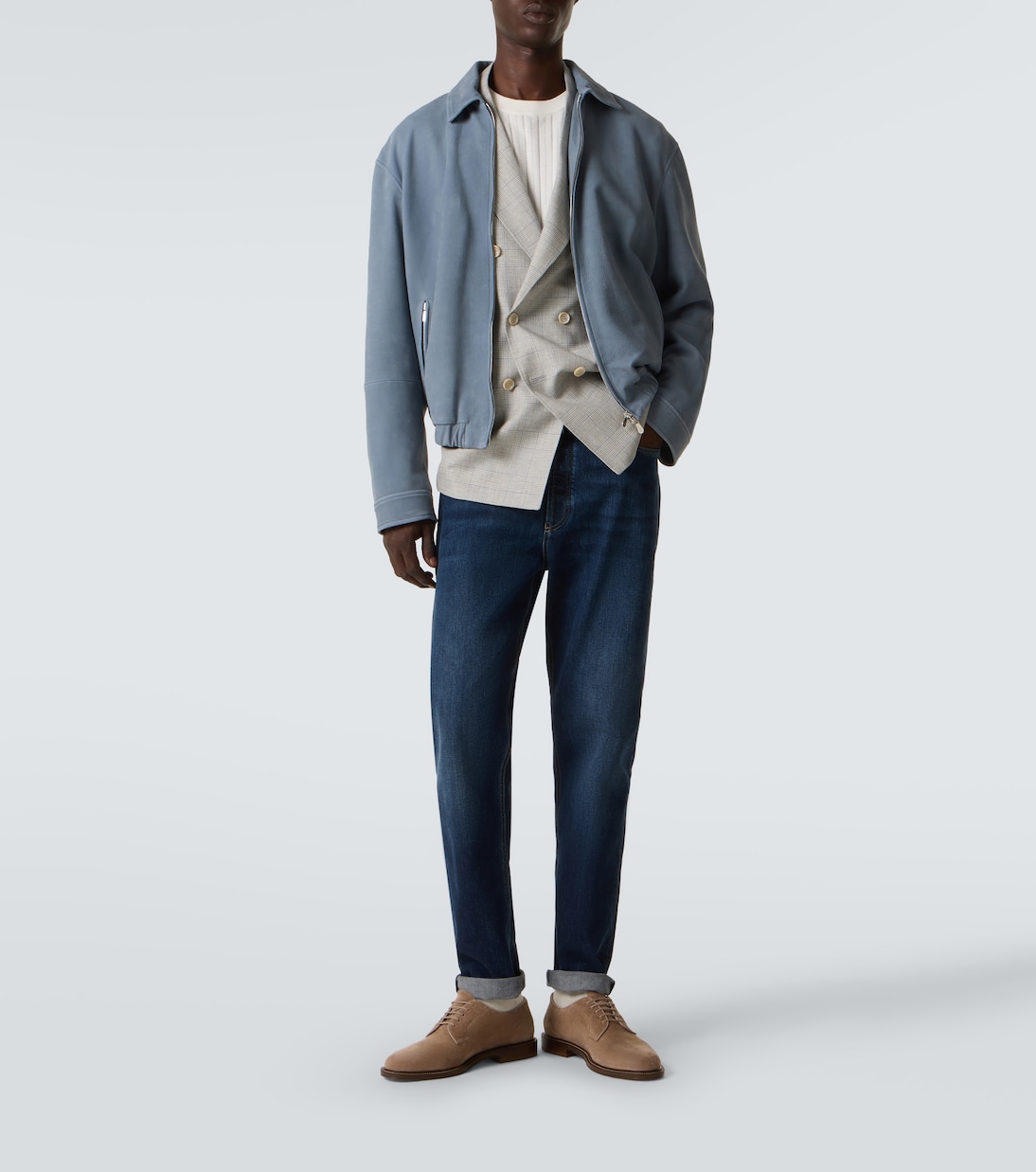 Suede Derby shoes | Brunello Cucinelli