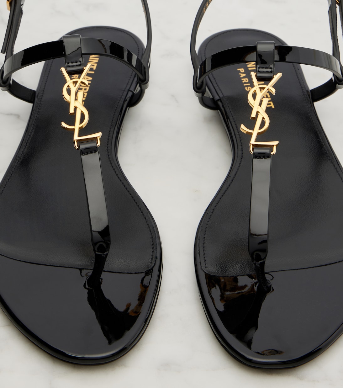 Sandalen Cassandre aus Lackleder | Saint Laurent