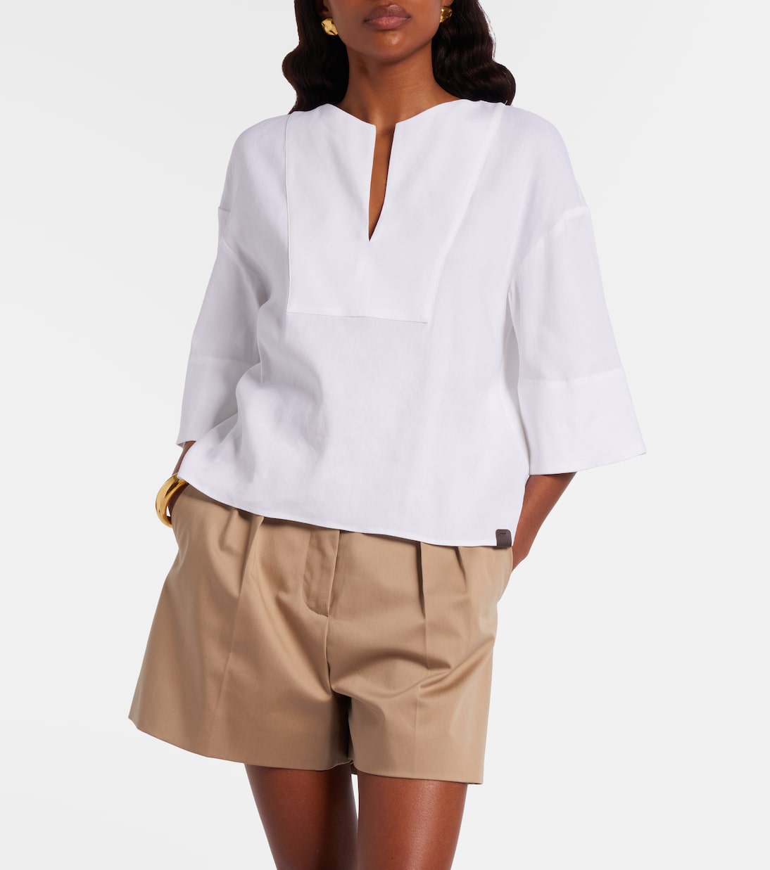 Sospiro linen-blend top | Max Mara