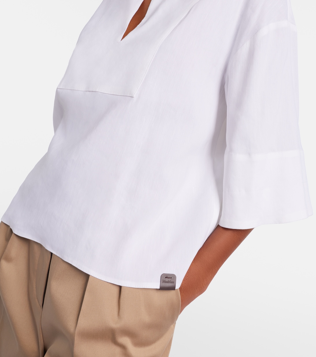 Sospiro linen-blend top | Max Mara