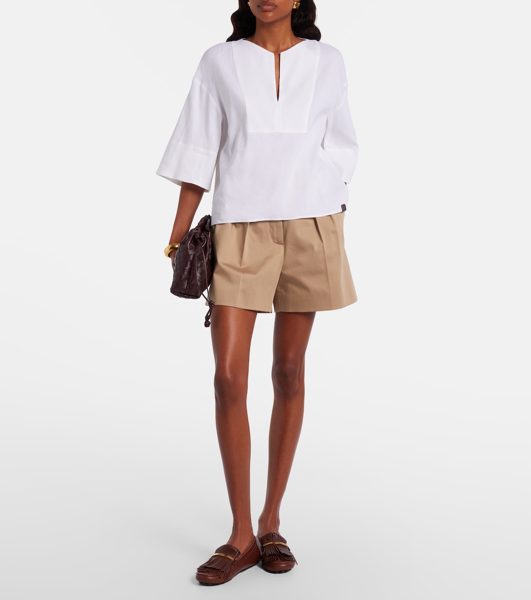 Sospiro linen-blend top | Max Mara