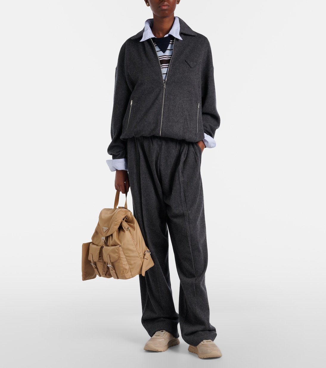 Baskets PRAX 2.0 en Re-Nylon et daim | Prada