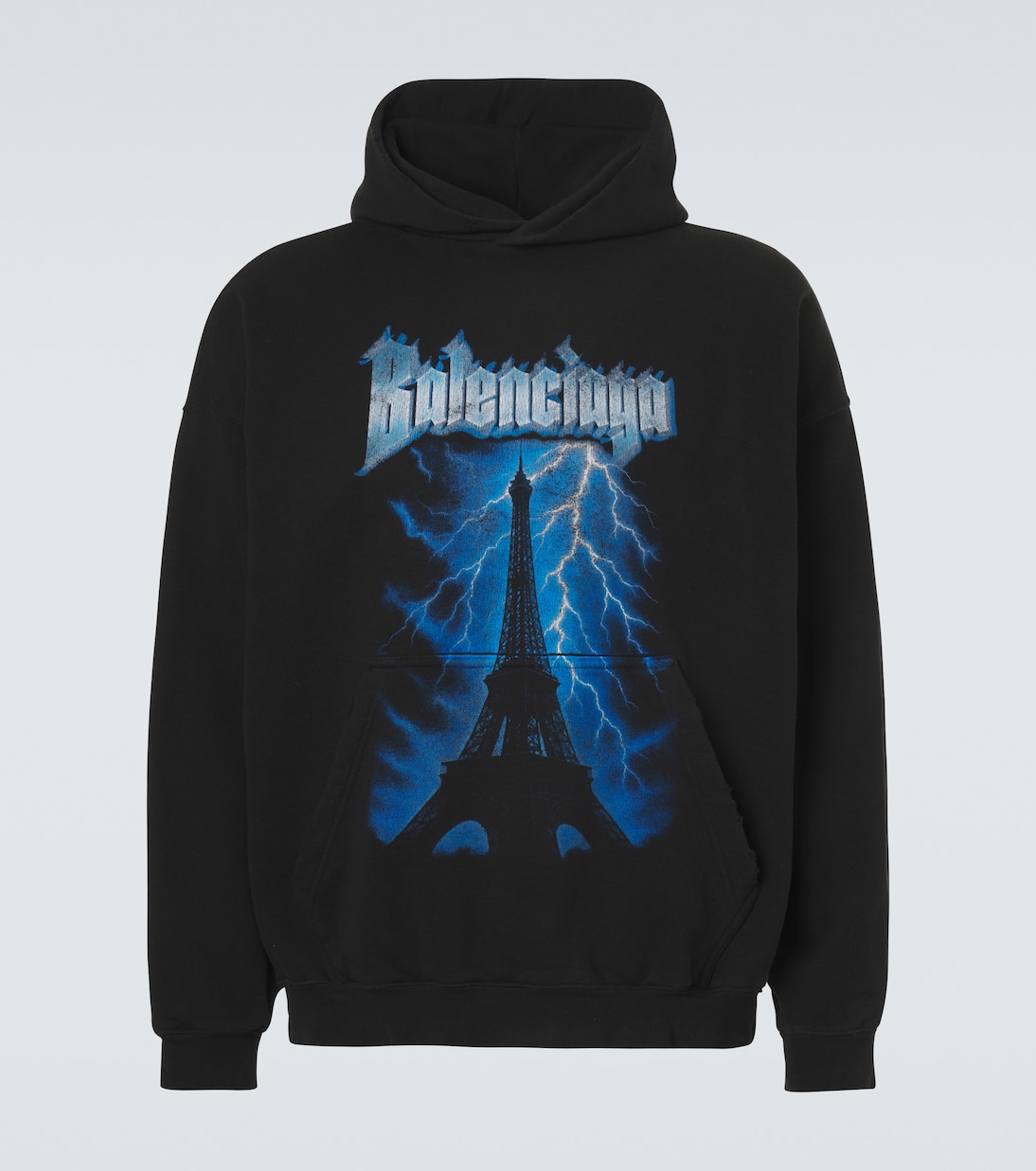 Bedruckte Kapuzenjacke aus Baumwolle | Balenciaga