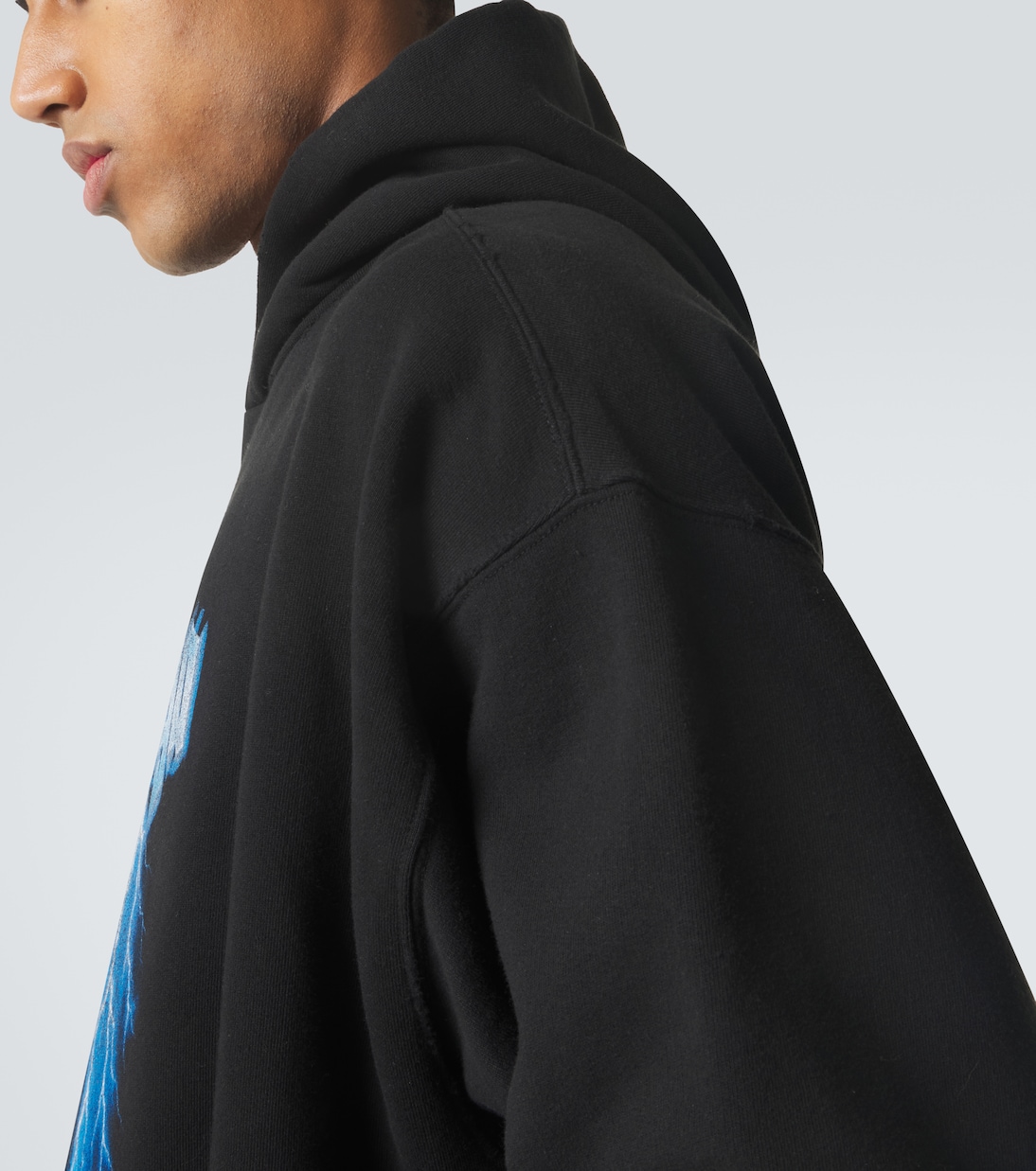 Bedruckte Kapuzenjacke aus Baumwolle | Balenciaga