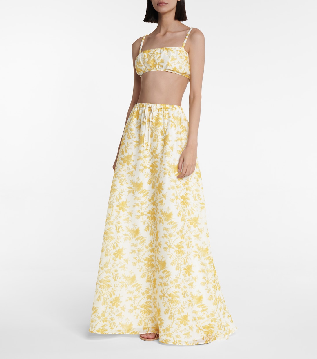 Clementine cotton and silk crop top | SIR