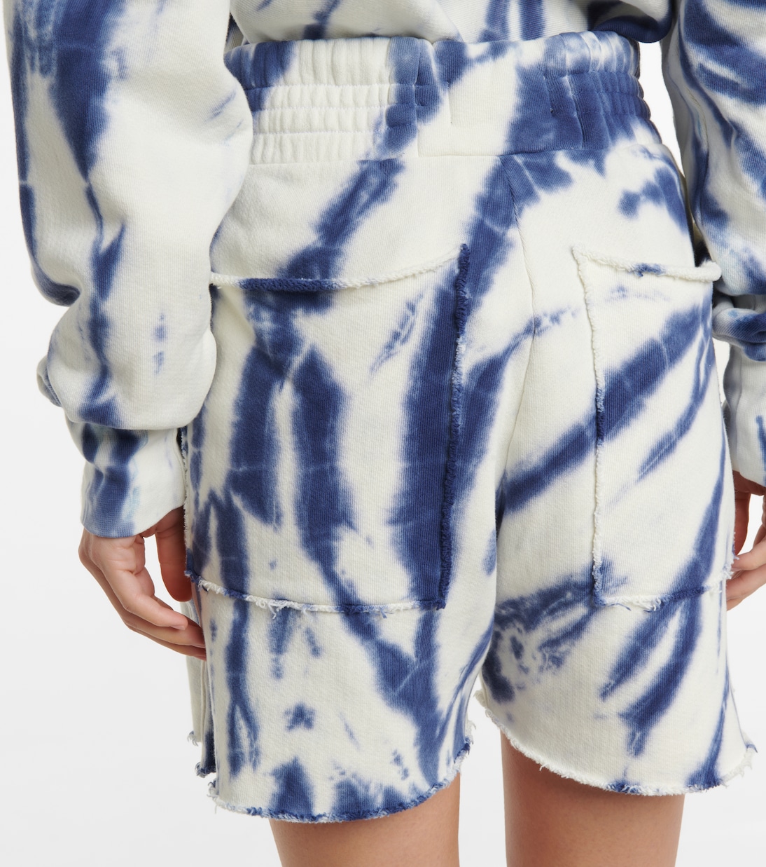 Yacht tie-dye cotton shorts | Les Tien