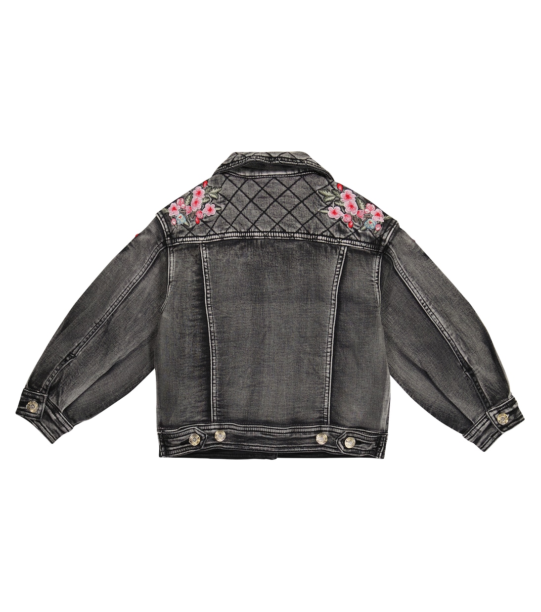 Embroidered denim jacket | Monnalisa
