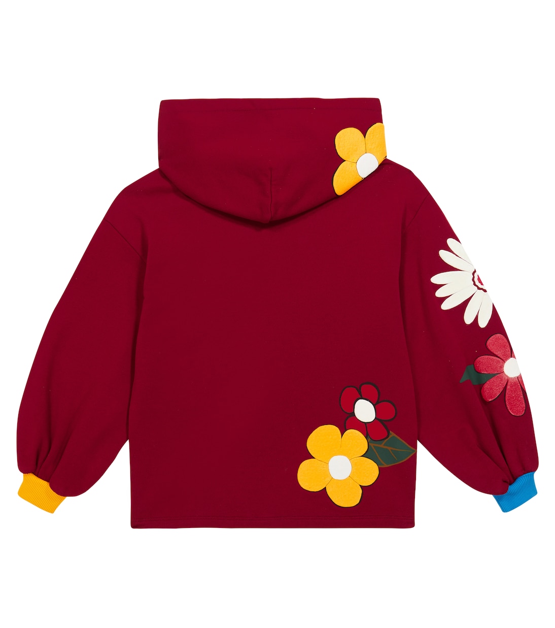 Floral cotton hoodie | Dolce&Gabbana Kids