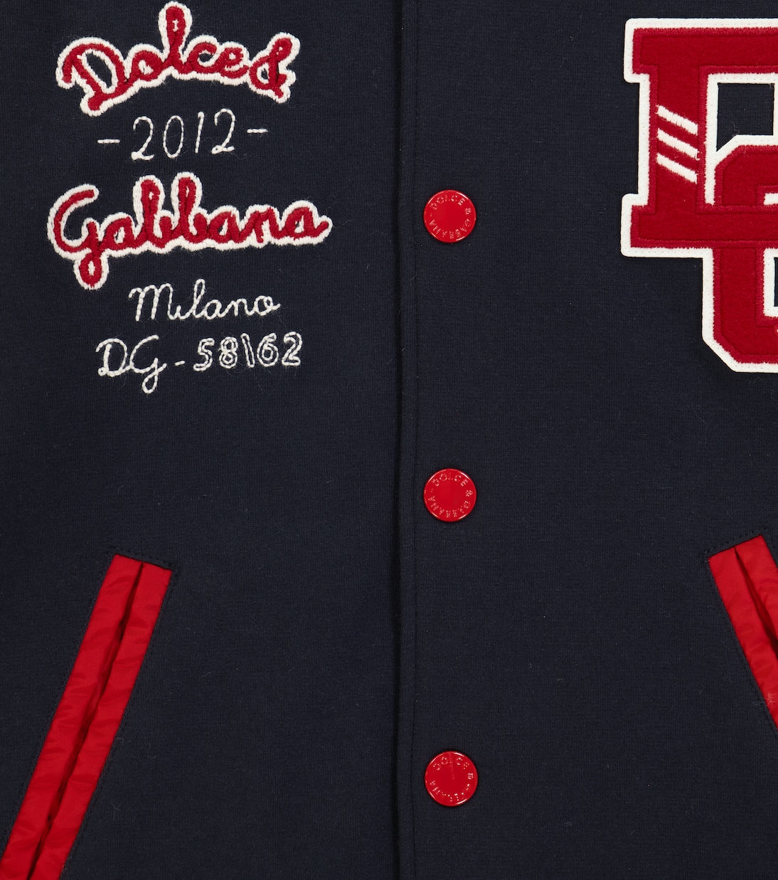 Printed cotton-blend varsity jacket | Dolce&Gabbana Kids