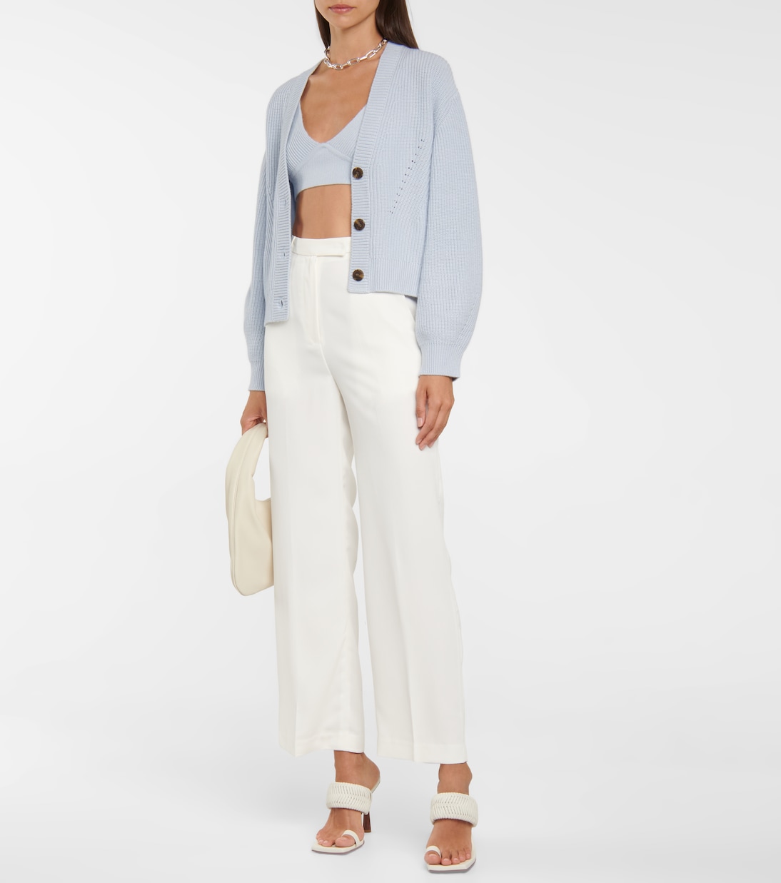 Bralette Aeris in misto cotone e lana a coste | Simkhai