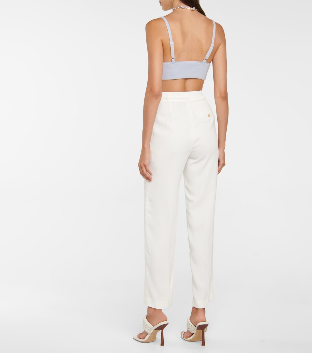 Bralette Aeris in misto cotone e lana a coste | Simkhai