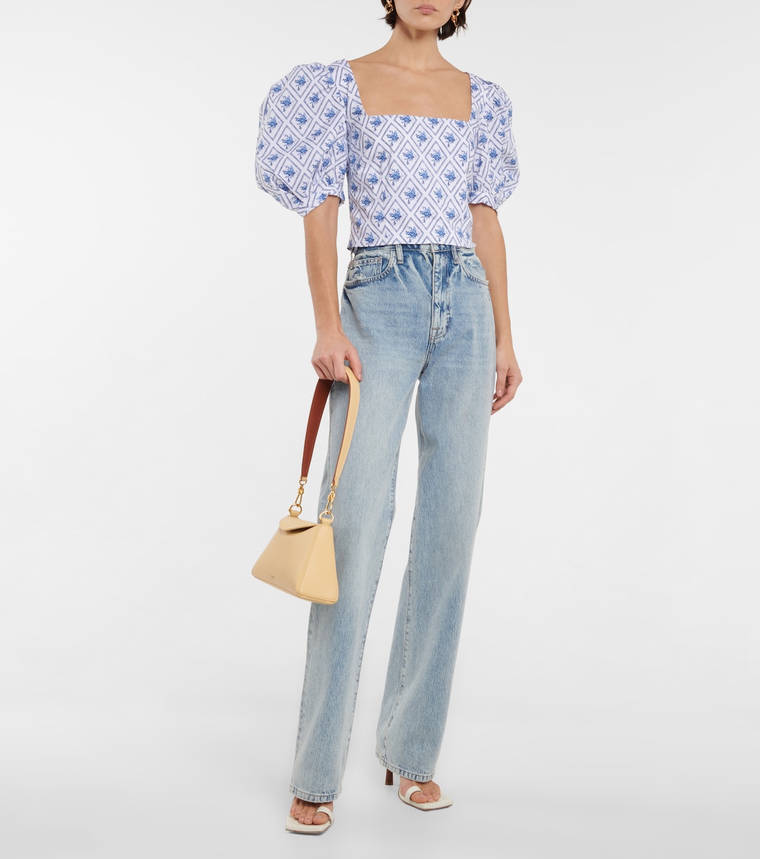 Top Tessa in misto cotone con stampa | Caroline Constas
