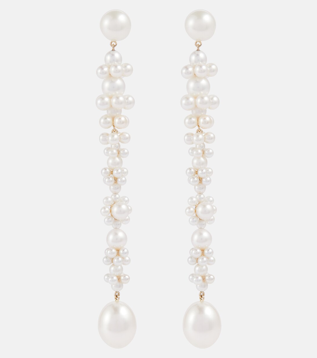 Orecchini in oro 14kt con perle d'acqua dolce di SOPHIE BILLE BRAHE - Stile giovanile Grand Bellis