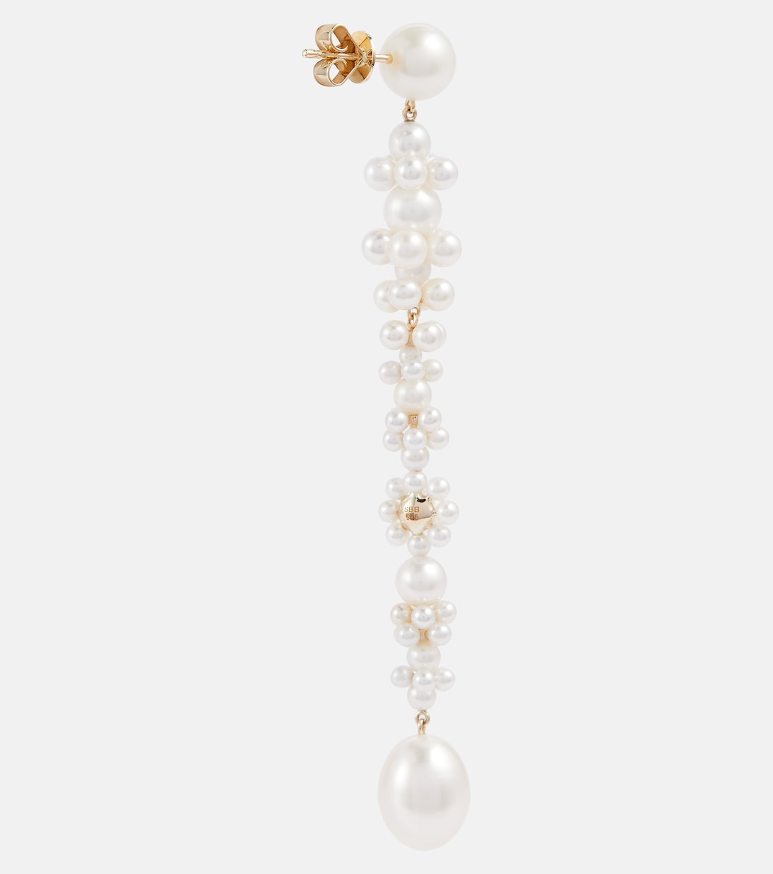 Orecchini in oro 14kt con perle d'acqua dolce di SOPHIE BILLE BRAHE - Stile giovanile Grand Bellis