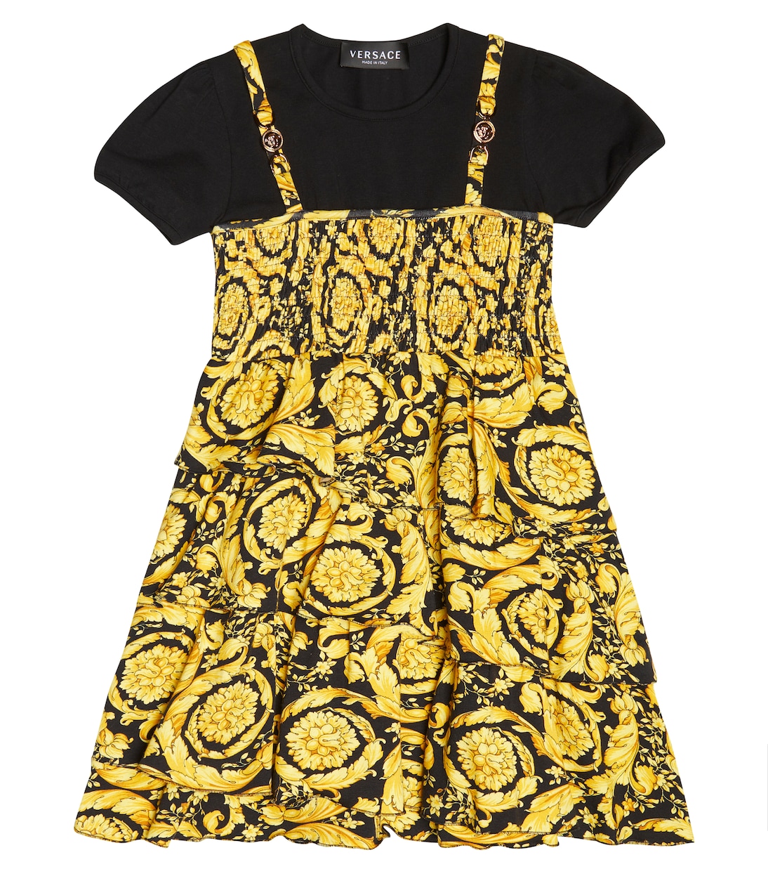 Kleid Barocco aus einem Baumwollgemisch | Versace Kids