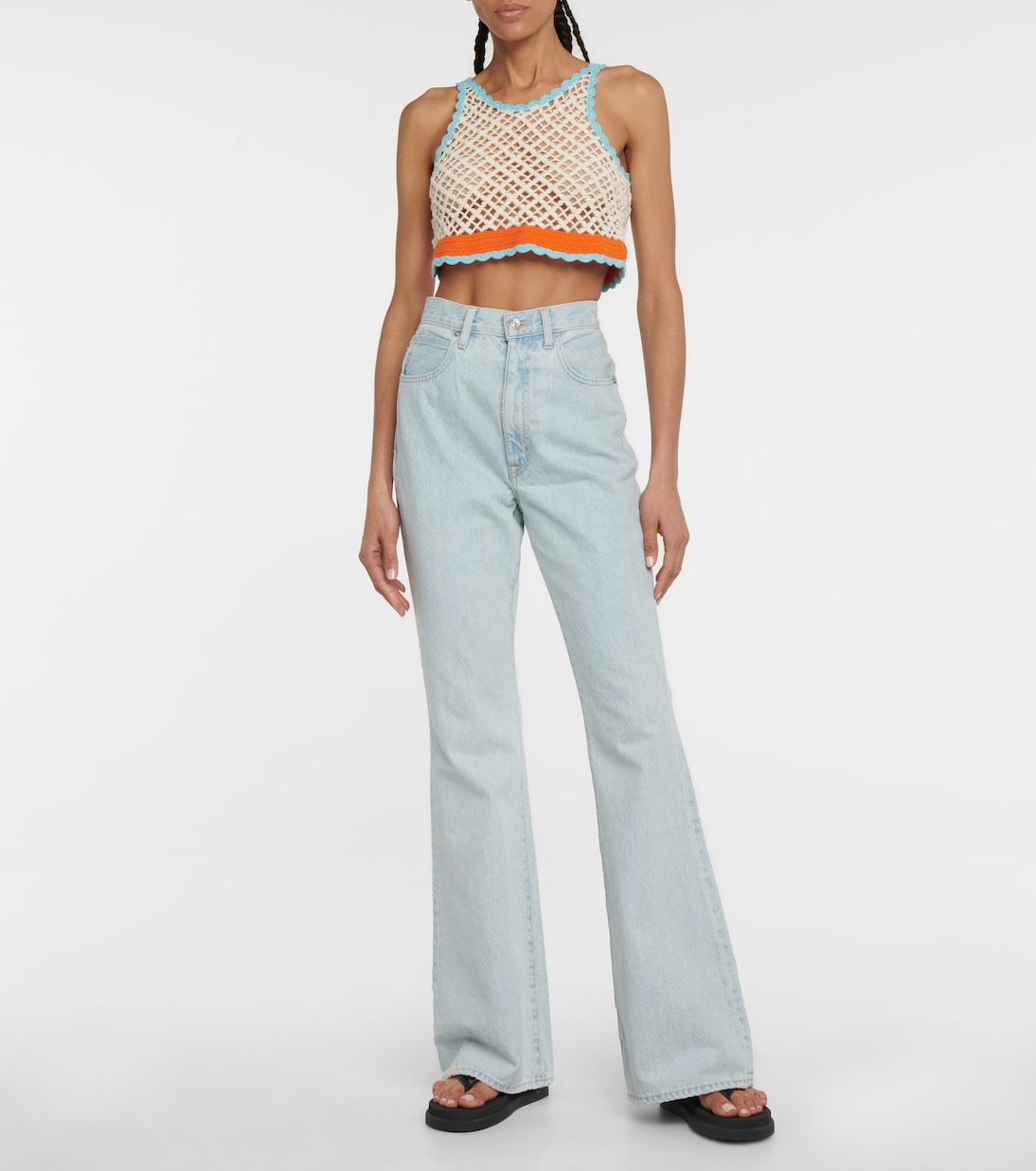 Gehäkeltes Cropped-Top Stresa aus Baumwolle | Sportmax