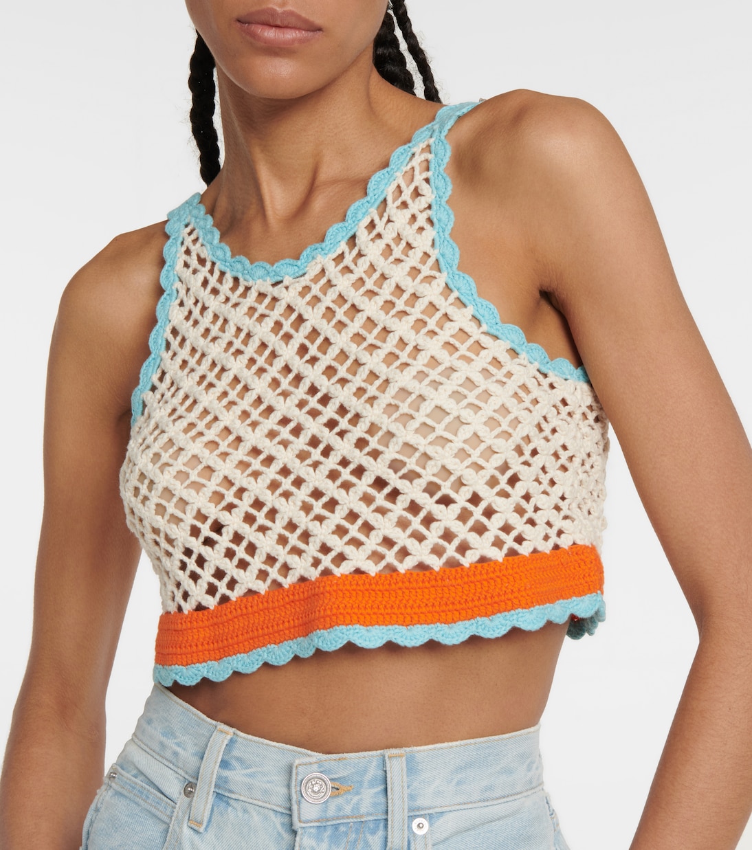 Gehäkeltes Cropped-Top Stresa aus Baumwolle | Sportmax