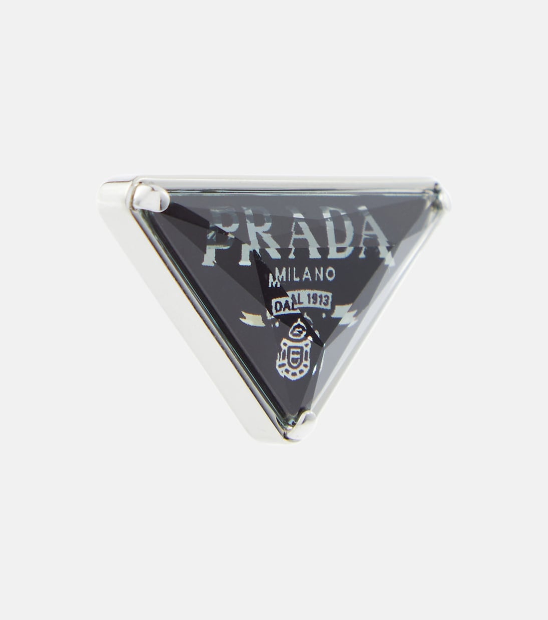 Clip d’oreille unique Stone Jewels en argent sterling | Prada