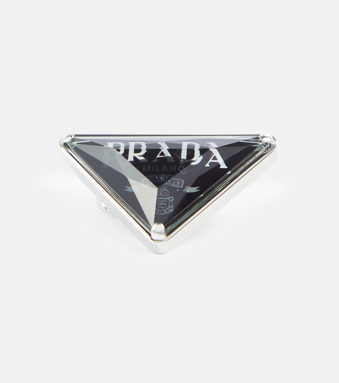 Clip d’oreille unique Stone Jewels en argent sterling | Prada